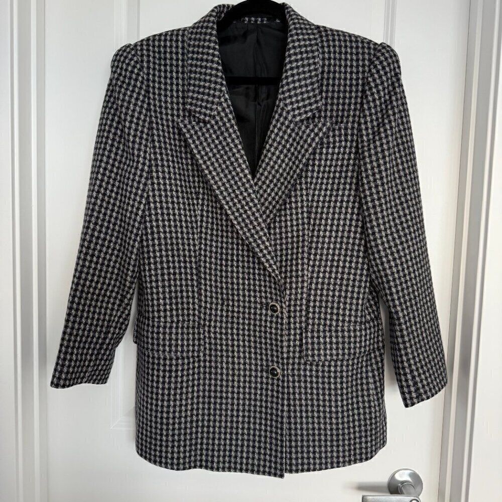 LABOD | Vintage Houndstooth Oversized Blazer